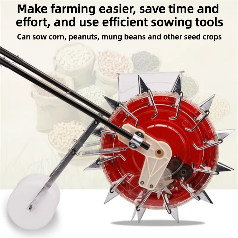 다기능 수동 드럼 파종기 - 옥수수, 땅콩, 콩 및 채 - Vegetable Transplanter 리뷰 및 가격