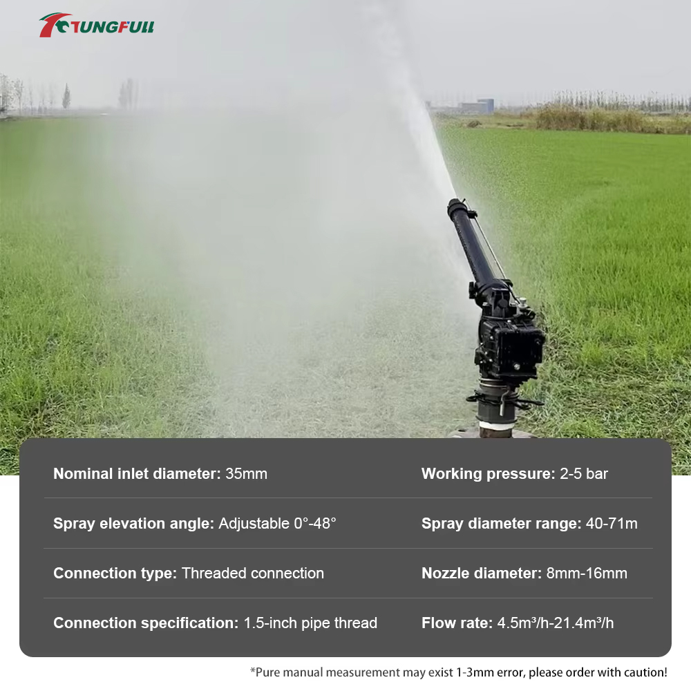 0-48 °   자동 회전식 터빈 스프링클러 조절 가능 - Farming In Agriculture 리뷰 및 가격
