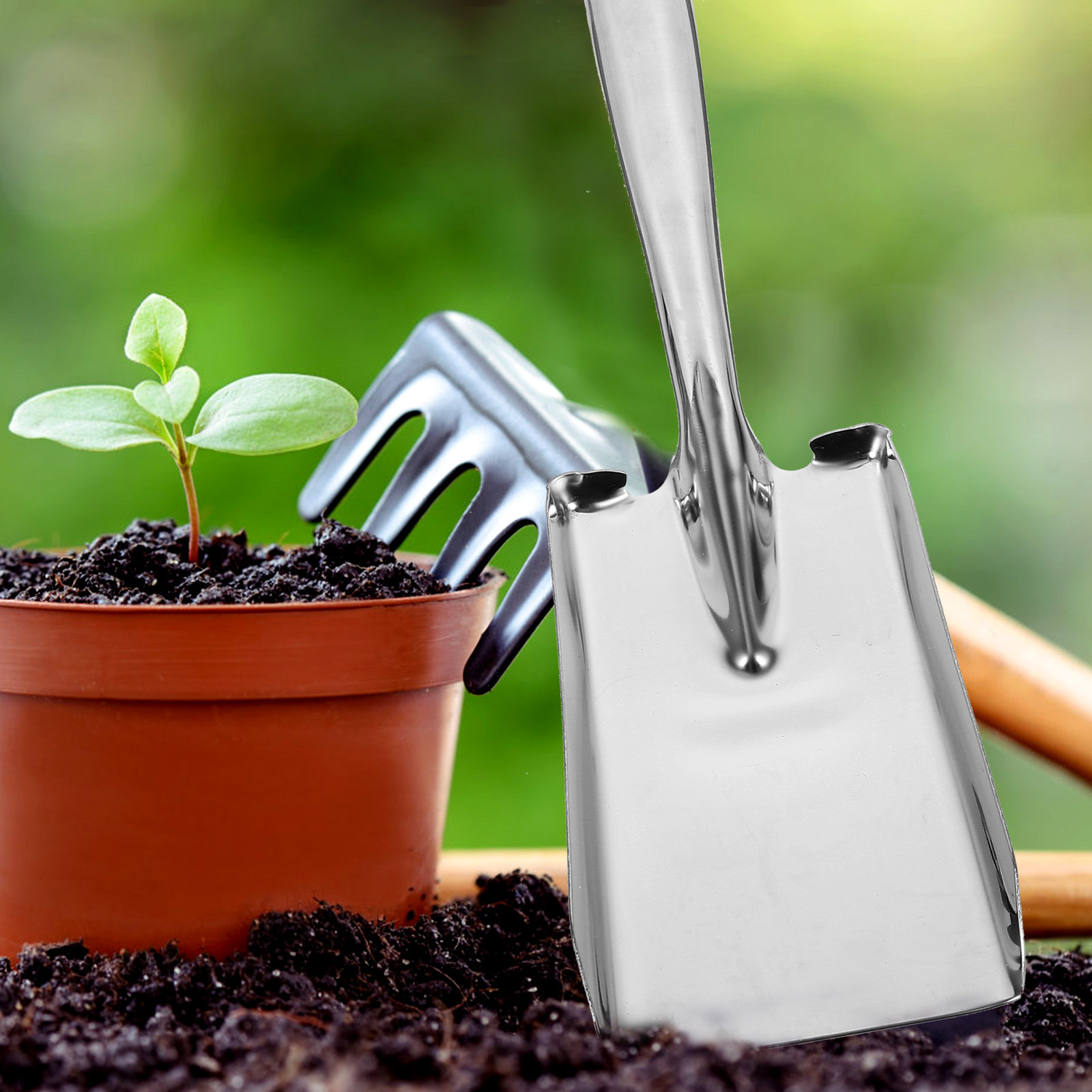 두꺼운 스테인리스 스틸 삽 다기능 정원 도구 (이식,  - Vegetable Transplanter 리뷰 및 가격